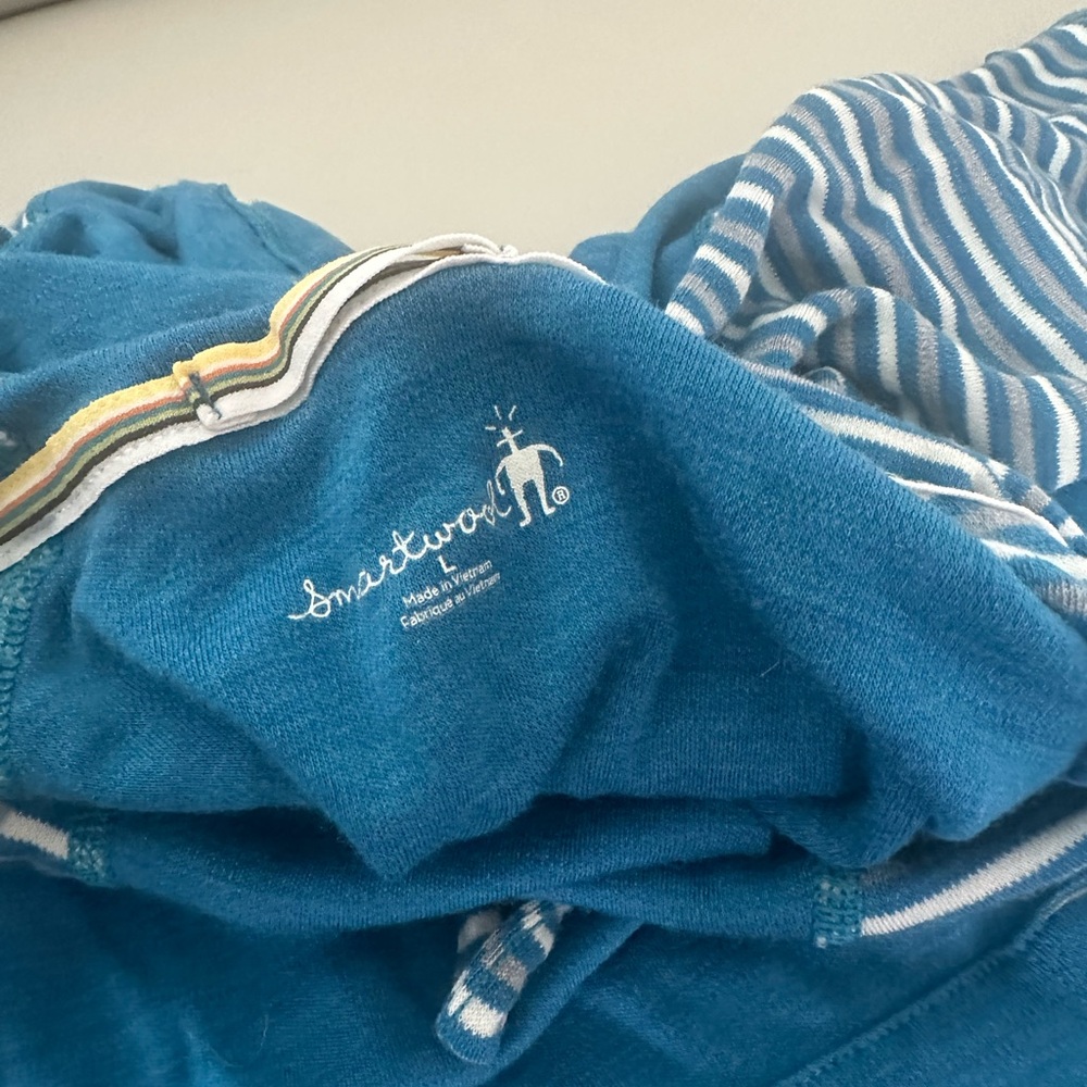 Smartwool Blue Striped Shirt - Size L